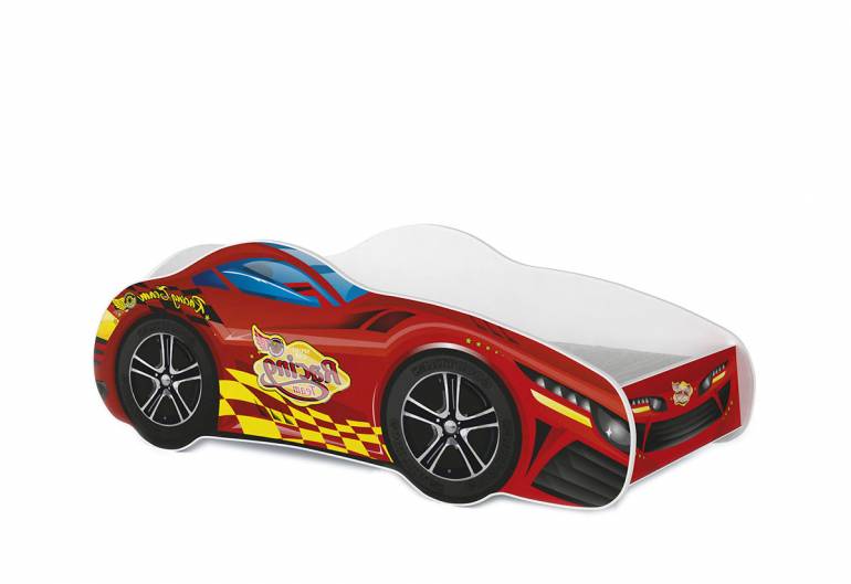 AUTO gyerek ágy + rács + matrac INGYEN