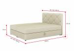 KROSS boxspring kárpitozott ágy
