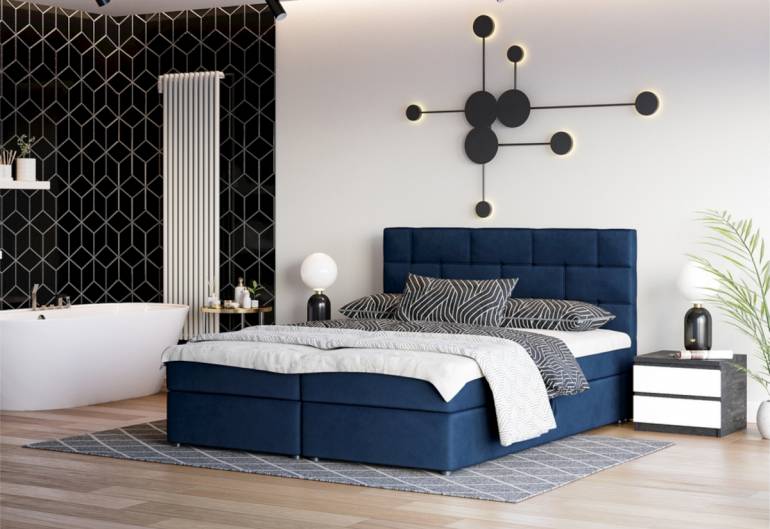 WALL boxspring kárpitozott ágy