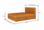 WALL boxspring kárpitozott ágy
