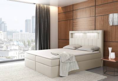 ASPEN boxspring kárpitozott ágy + fedő INGYEN