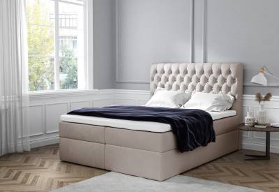 MONET boxspring kárpitozott ágy + fedő INGYEN