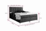 AVANTI boxspring kárpitozott ágy + fedő INGYEN