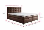 DAKOTA boxspring kárpitozott ágy + fedő INGYEN
