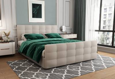 KLEO boxspring kárpitozott ágy