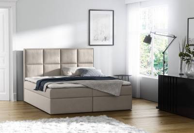 GALAXY boxspring kárpitozott ágy + fedő