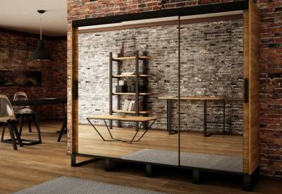 LOFT T3 tolóajtós szekrény