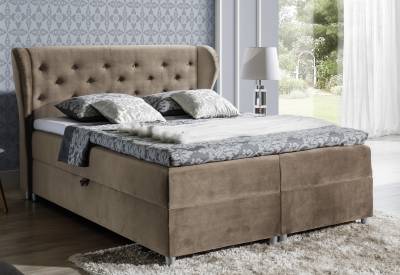 PASITO kárpitozott boxspring ágy + topper
