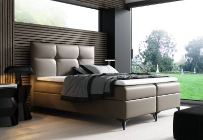 FIGARO kárpitozott boxspring ágy + topper