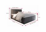LENA kárpitozott boxspring ágy