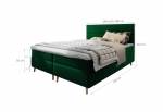 SANTA kárpitozott boxspring ágy