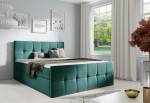 CHARLOTTE kárpitozott boxspring ágy + topper