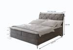 MACON kárpitozott boxspring ágy