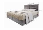 LONIS kárpitozott boxspring ágy