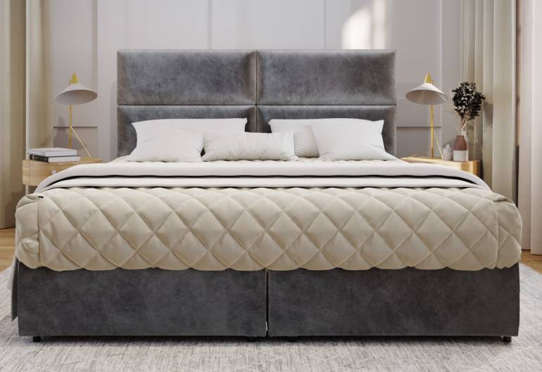 LONIS kárpitozott boxspring ágy