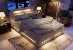 MANU kárpitozott boxspring ágy + topper