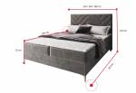 ROKIS kárpitozott boxspring ágy + topper