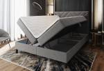 ROKIS kárpitozott boxspring ágy + topper