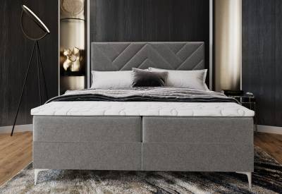 ROKIS kárpitozott boxspring ágy + topper