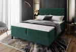 ROKIS kárpitozott boxspring ágy + topper
