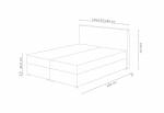 FADO 3 kárpitozott ágy + matrac