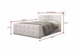 TRENTO kárpitozott boxspring ágy