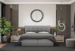 DALMINE 2 kárpitozott boxspring ágy