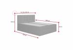 IMOLA kárpitozott boxspring ágy
