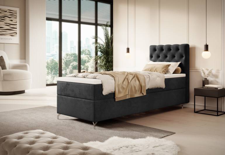 CHESTER kárpitozott boxspring ágy