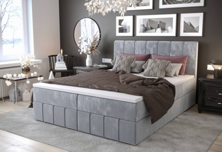 BAHAMA 2 kárpitozott boxspring ágy
