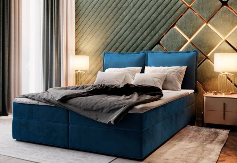 LENTE boxspring kárpitozott ágy