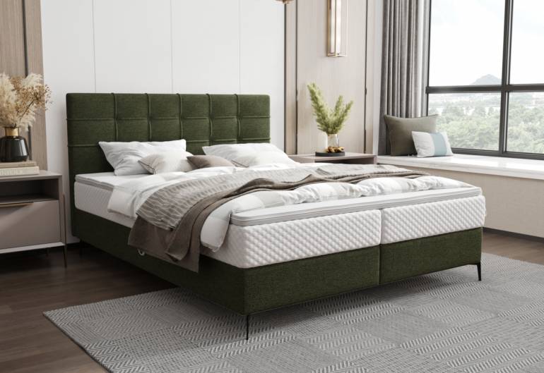 INAO 2 kárpitozott boxspring ágy comfort