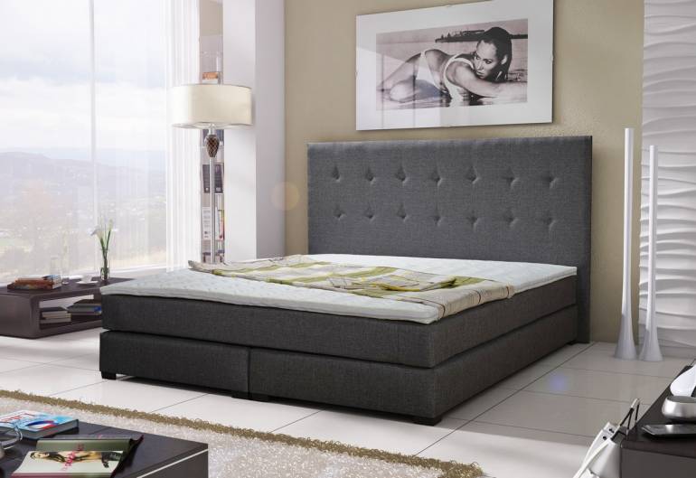 CRISTAL luxus ágy ágy + matrac + ágyrács