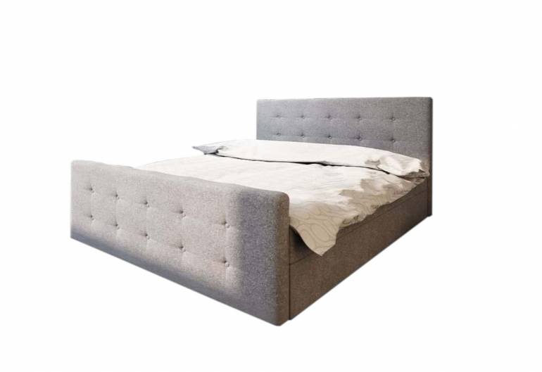 MILANO 1 kárpitozott ágy matraccal, ágyráccsal