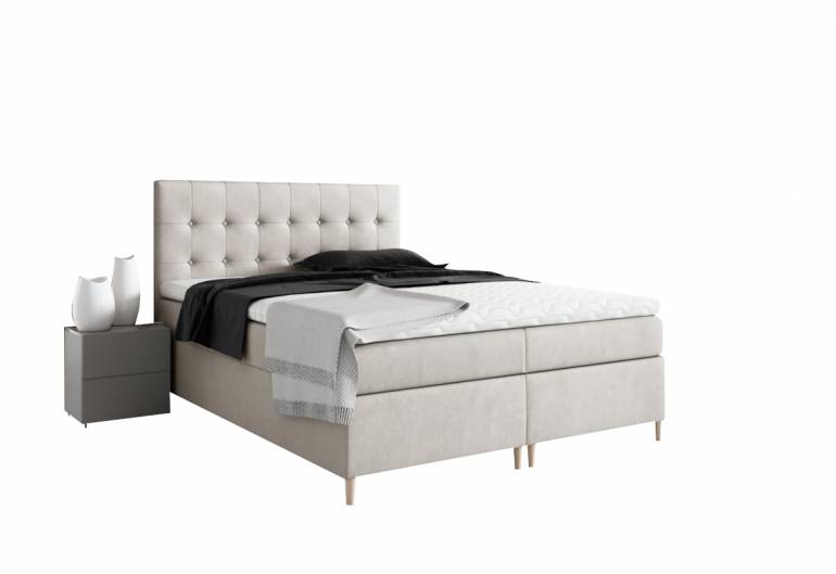 AVANTI boxspring kárpitozott ágy + fedő INGYEN