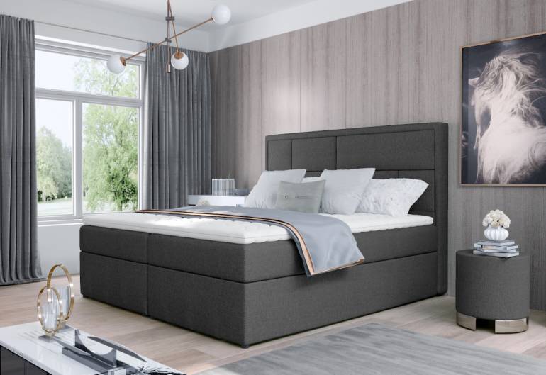 MERON kárpitozott boxspring ágy
