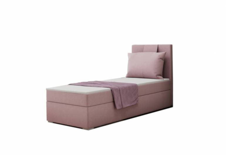 AMANDA kárpitozott boxspring ágy + fedőmatrac
