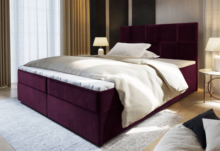 PRATA kárpitozott boxspring ágy