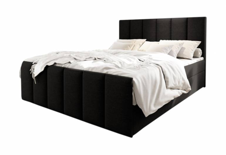 LAGO kárpitozott boxspring ágy + topper