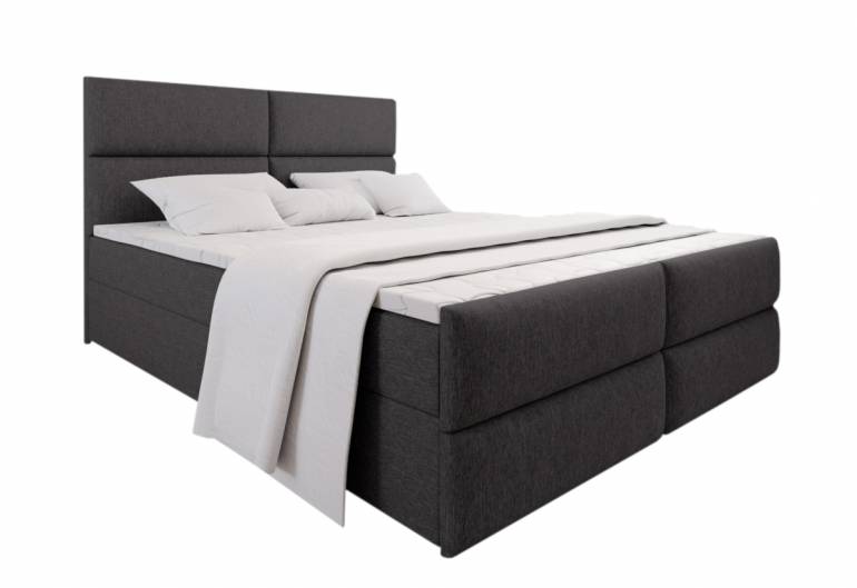 MULEN kárpitozott boxspring ágy + fedőmatrac