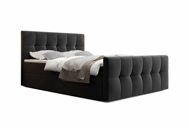 Kárpitozott boxspring ágy MANHATTAN