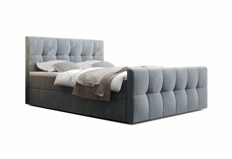 Kárpitozott boxspring ágy MANHATTAN