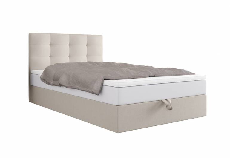 DUO P egyszemélyes kárpitozott ágy boxspring